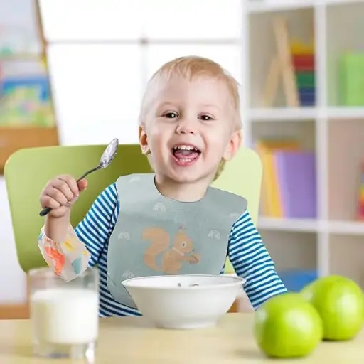 [KBS-996] Newborn Baby Bib with Food Pocket