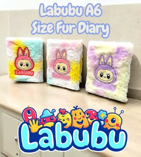 [KBS-1021] Labubu Cartoon Fur Diary (A6)