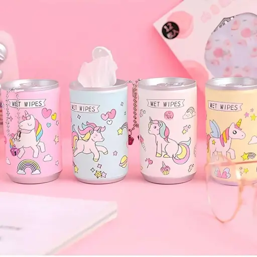 [KBS-1030] Unicorn Tin Face Wet Wipes Tissue (30 PCS)