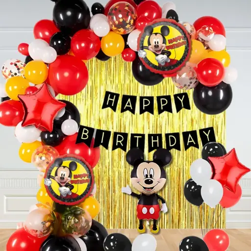 [KBS-1040] Happy Birthday Decoration Combo Set with Character Foil Balloon