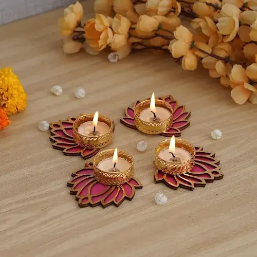 [KBS-1194] Lotus Tealight Candle Holder (1 Pcs)