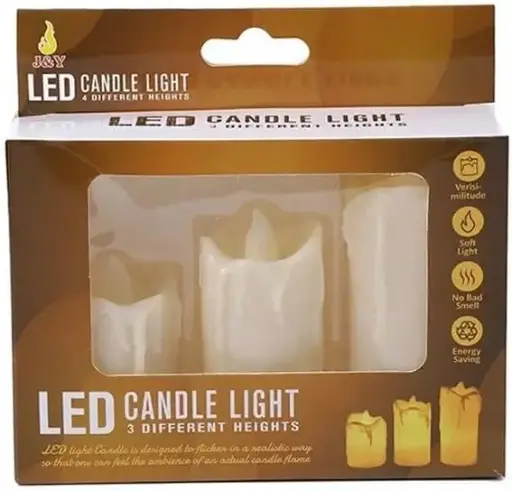 [KBS-1237] LED Candle Light (3 Different Size)