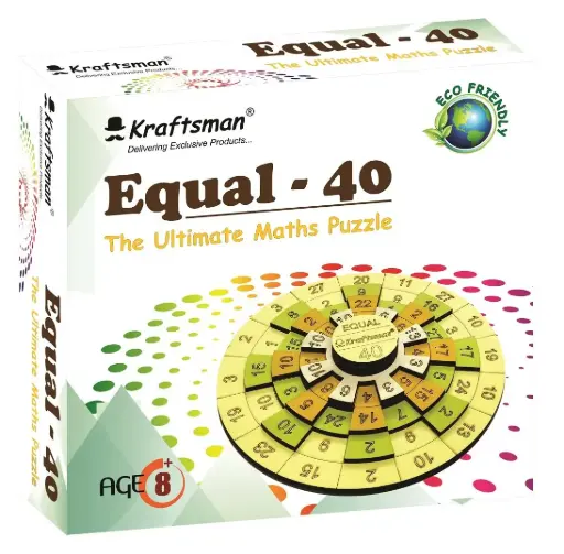 [KBS-1348] Wooden Maths Magic Equal-40 Puzzle