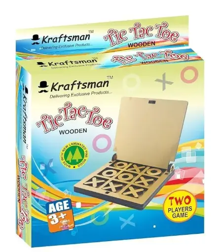 [KBS-1350] Wooden Tic Tac Toe Puzzle 