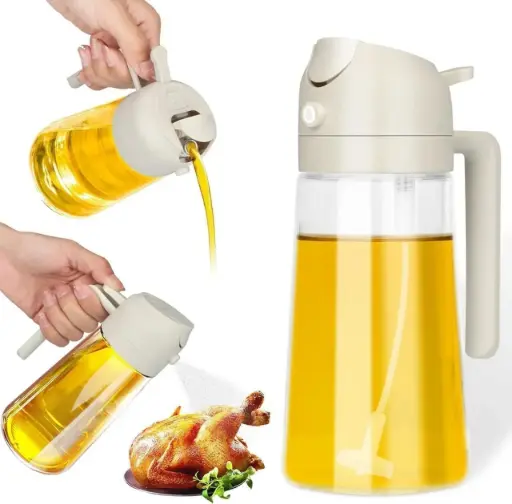[KBS-607] Glass Oil Dispenser with Mist Spray